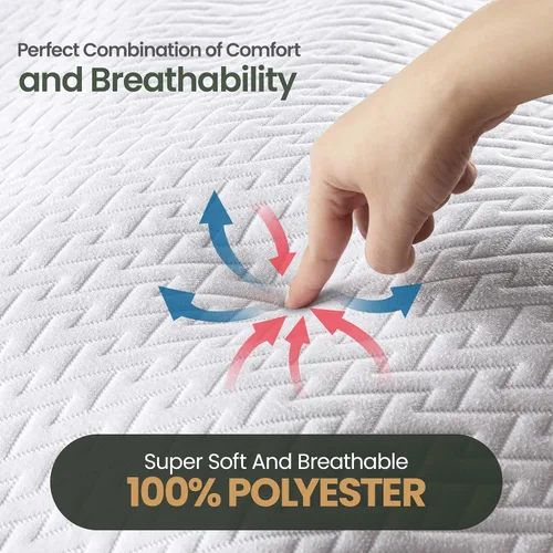 Miniatura 4 de Utopia Bedding - Protector de colchón impermeable tamaño California King, funda de colchón premium de tela 3D Air suave, se ajusta hasta 17 pulgadas