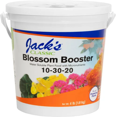 Miniatura 9 de Jack's Classic 10-30-20 Blossom Booster Fertilizante soluble en agua con micronutrientes para aumentar el color y la cantidad de flores en plantas