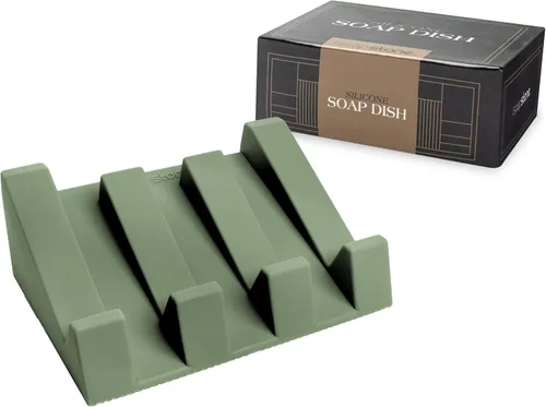 Miniatura 9 de Jabonera de silicona (patentada en EE. UU.) Portajabones autodrenante para barra de jabón para ducha, fregadero de baño, bandeja de jabón