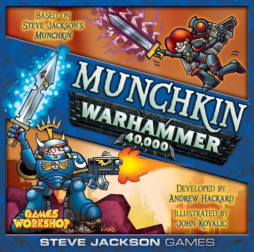 Miniatura 5 de Steve Jackson Games Munchkin Warhammer 40,000 Batallas estratégicas con humor cruzado de Warhammer Parodia Grimdark para 3-6 jugadores Edades