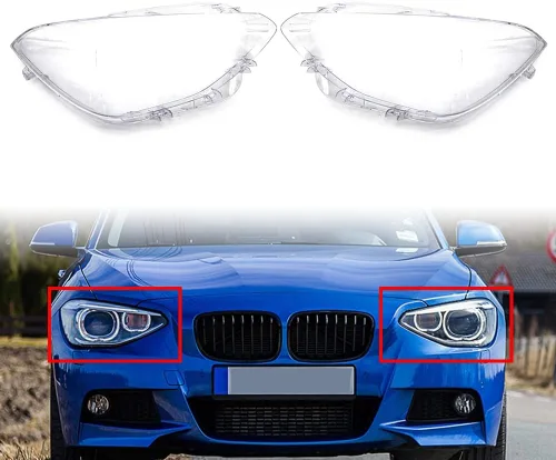 Miniatura 2 de Zhisheng - Cubierta transparente para lente de faros delanteros, lado izquierdo y derecho, pantalla de repuesto para BMW Serie 1 F20 116i 118i 120i