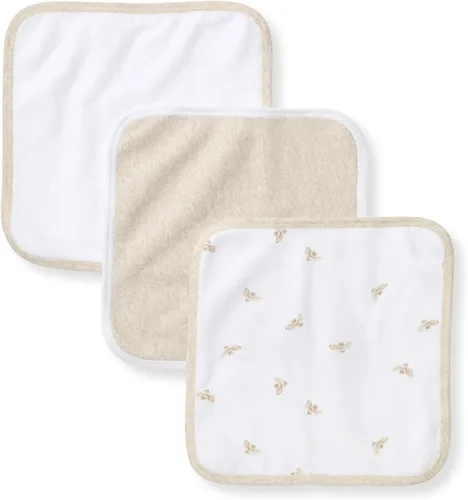 Miniatura 13 de Paños de limpieza para bebé de Burt's Bees Baby, 100% algodón orgánico, tejido de rizo suave y súper absorbente y paño de rizo tejido Tejido de rizo