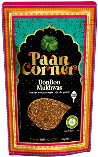 Paan Corner BonBon Mukhwas, ambientador bucal tradicional indio, 4.23 onzas, ingredientes limpios