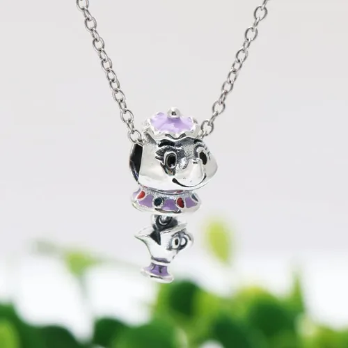 Miniatura 3 de Ouroyea Charm 925 Sterling Silver Pendant,Girl Jewelry Beads Gifts for Women Bracelet&Necklace