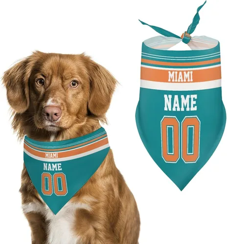 Miniatura 11 de Arizona - Bandana de fútbol para perro, diseño personalizado, número de nombre, regalos para gatos
