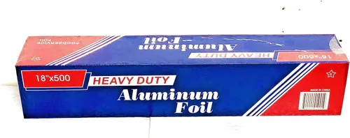 Rollo de papel de aluminio resistente para servicio de alimentos de 18" x 500'