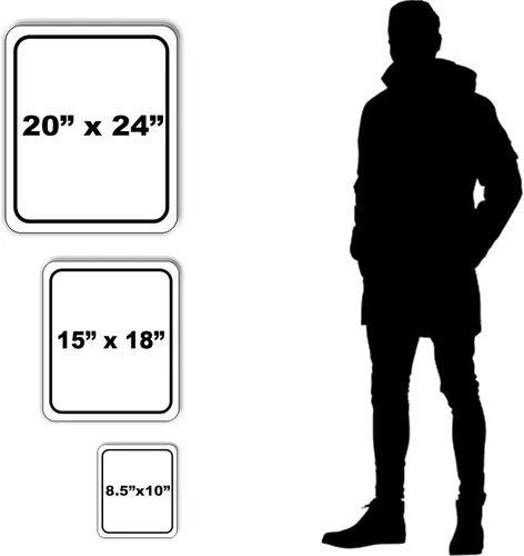 Miniatura 2 de AVISO BASURA EN CONTENEDOR BLACK Aluminum Composite Sign 15"x18