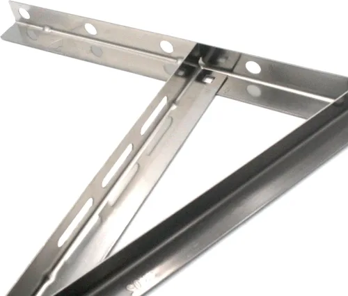 Miniatura 4 de TAUROX Mini soporte de montaje en pared dividido para condensador de 9000 a 24000 BTU, soporte de acero inoxidable para aire acondicionado