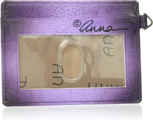 Miniatura 2 de Anna by Anuschka Estuche para mujer con tarjetero, Berenjena de peonías preciosas