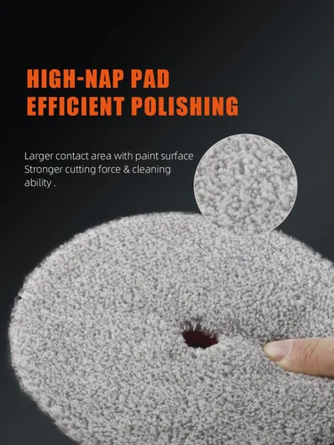 Miniatura 6 de Almohadillas de Pulido, SPTA 7 Piezas 6.5 Pulgadas de Superficie para Placa de Respaldo de 6 Pulgadas 150mm, Almohadillas de Esponja de Pulido