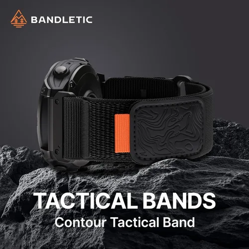 Miniatura 6 de Bandletic Compatible con Garmin Instinct 2 Correa de Reloj - Bandas Resistente de Nylon de Ajuste Rápido de 22mm para Fenix 8 E 47mm/7 6 Pro/5