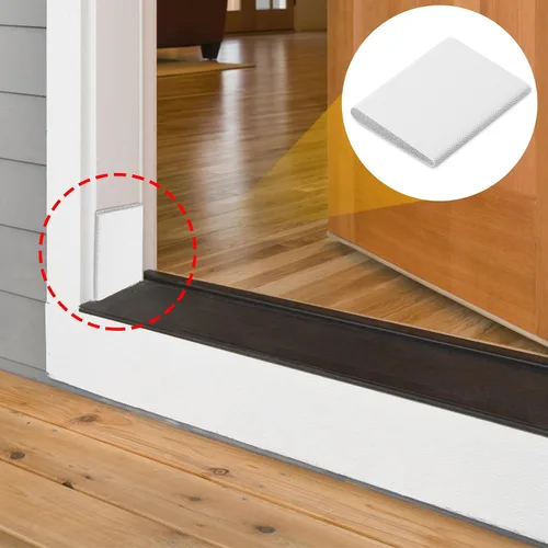 Miniatura 6 de CoguZed Paquete de 10 sellos de esquina para puerta, burletes de jamba de puerta exterior, tapones de cuña, sellos de espuma para aislamiento