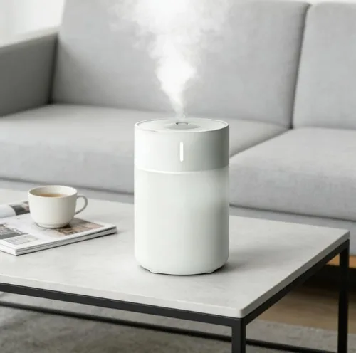 Miniatura 4 de Humidificador de escritorio con niebla fría, diseño compacto, color blanco
