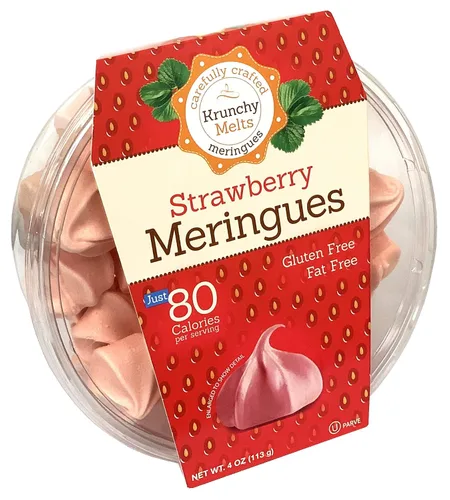 Miniatura 10 de Krunchy Melts Galletas originales de merengue Sabor vainilla de Halloween Solo 90 calorías por porción Sin grasa, sin gluten, sin lácteos