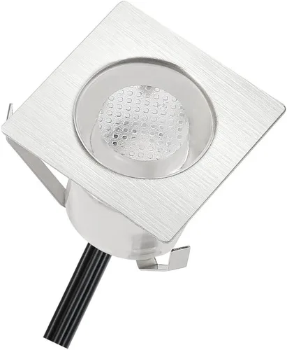 Miniatura 3 de Iluminación de cubierta de bajo voltaje, 20 piezas de 0.1 W ~ 0.3 W, kit de luces LED RGB multicolor de 1-3/5 pulgadas de acero inoxidable empotrado