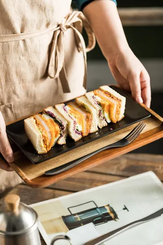 Miniatura 7 de YHOSSEUN Juego de 4 bandejas de cerámica para servir, bandejas rectangulares para servir y bandejas para comida, sushi, bandejas de servir de 9.8