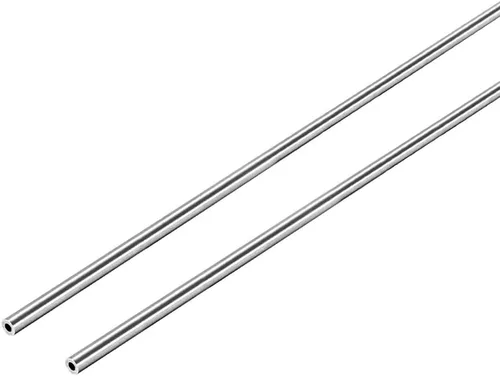Miniatura 11 de uxcell Tubo redondo de acero inoxidable 304 0.118 in OD 0.008 in espesor de pared 9.843 in de longitud Tubo recto sin costura 2 piezas