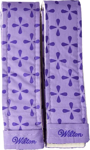 Miniatura 4 de Wilton Bake-Even - Tiras para pasteles horneados uniformemente, juego de 2 piezas, espátula de tela y glaseado, 13 pulgadas, espátula para pastel