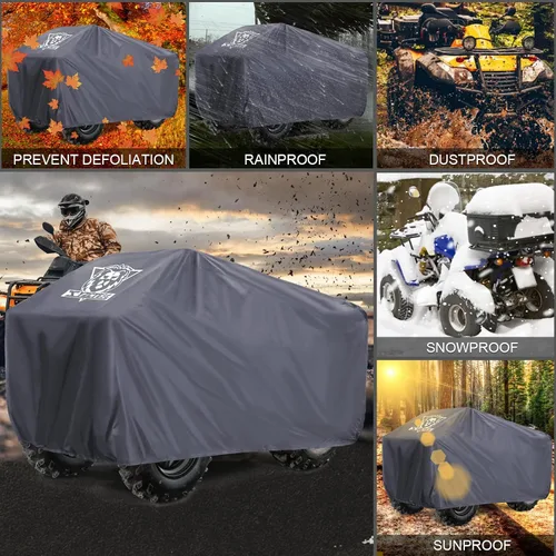 Miniatura 5 de XYZCTEM Cubierta Premium para ATV, Protección de Tela Oxford Contra Agua, UV, Viento, Cubierta Quad para Can-am, Suzuki, Kawasaki, Honda, Yamaha