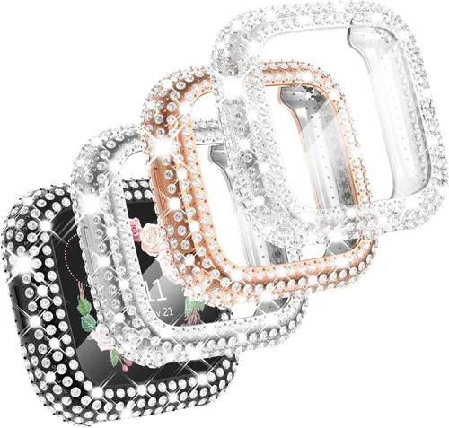 Miniatura 24 de CHANCHY Paquete de 10 fundas protectoras de pantalla compatibles con Fitbit Versa 2, funda protectora completa de TPU suave cubierta parachoques