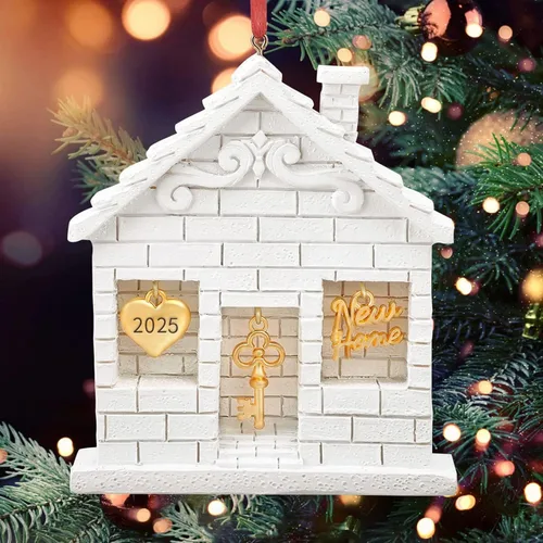 Miniatura 2 de Adorno de Navidad 2025 para decoración del hogar - divertido regalo de inauguración de la casa para nuevos propietarios, idea de regalo única