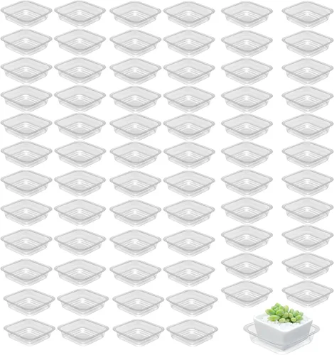 Miniatura 10 de Paquete de 30 platillos de plantas para interiores, bandejas de plantas de 4 pulgadas para macetas, bandejas de plástico para plantas, bandejas