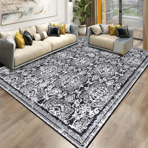 Miniatura 104 de Vaukki - Alfombra de pasillo, suave y peluda, alfombra antideslizante lavable, para lavandería, cocina, granja, baño, entrada y dormitorio