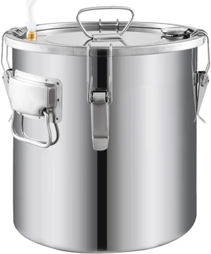 Miniatura 9 de Destilador de acero inoxidable, capacidad de 6 L (1.6 galones), kit completo con termómetro – para agua y vapor/destilación de aceites esenciales