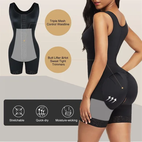 Miniatura 5 de Fajas Reductoras y Moldeadoras - Trajes de cuerpo completo para Fajas Colombianas Postparto Faja Faja Faja Colombianas Entrenador de cintura BBL