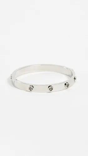 Miniatura 4 de Tory Burch Pulsera de bisagra con logotipo para mujer, Metal, No aplicable