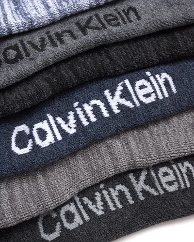 Miniatura 160 de Calvin Klein Calcetines para hombre, mezcla de algodón, acolchados, sin talla, forro de calcetines atléticos (6 unidades)