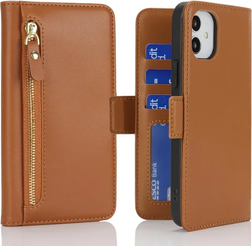 Miniatura 14 de Havaya Funda compatible con iPhone 11, cartera MagSafe con tarjetero - Funda magnética desmontable 2 en 1 - Ranuras para tarjetas de crédito
