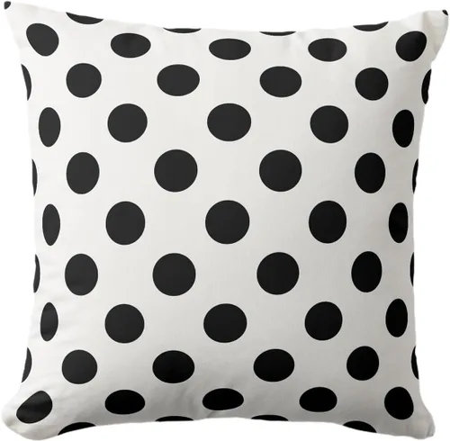 Miniatura 69 de Fundas de almohada de lunares negros sobre beige de 16 x 16 pulgadas, fundas de almohada decorativas rústicas y cuadradas para decoración del sofá