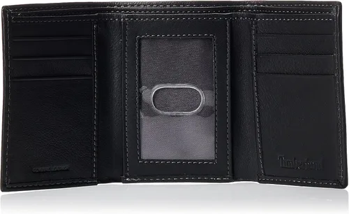 Miniatura 4 de Timberland Billetera triple de cuero para hombre con ventana de identificación