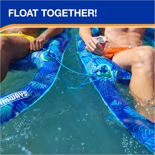 Miniatura 3 de Swimways Elite Spring Float Recliner - Silla reclinable de salón para piscina, flotadores inflables para piscina con inflado rápido, reclinable
