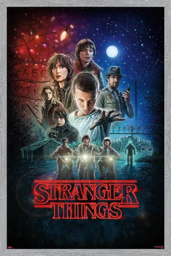 Miniatura 18 de Trends International Netflix Stranger Things - Póster de pared de una hoja, 14.725 x 22.375 pulgadas, versión enmarcada de madera de granero