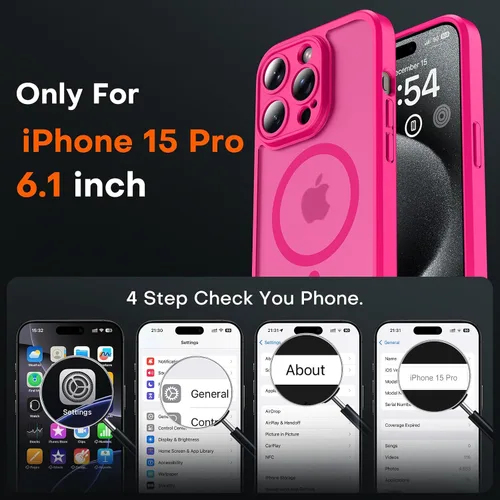 Miniatura 323 de TOCOL Funda para iPhone 11, compatible con Magsafe, protección completa de cámara, imanes integrados, protección contra caídas, funda translúcida