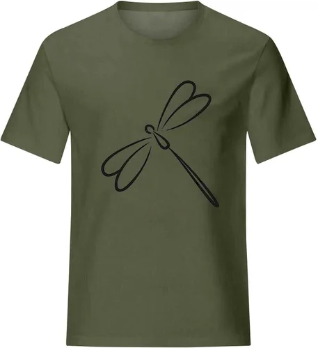 Miniatura 3 de Camiseta con Estampado Moda para Mujer Camiseta de ocio con Cuello Redondo de Verano Blusas ropa Playa de Manga Corta