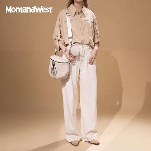 Miniatura 3 de Montana West Bolsos grandes cruzados para mujeres, bolso de cintura con bandolera ajustable