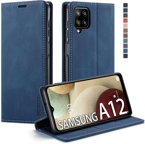 Miniatura 23 de Funda para Samsung Galaxy A13 5G, Samsung Galaxy A13 5G con tarjetero [bloqueo RFID] atril magnético, funda de cuero con tapa para Samsung Galaxy