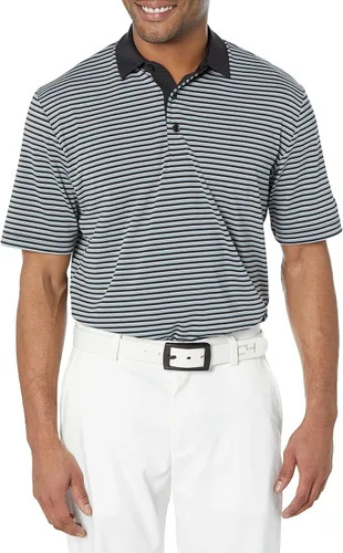 Callaway Polo de golf refinado de manga corta con rayas de 3 colores para hombre