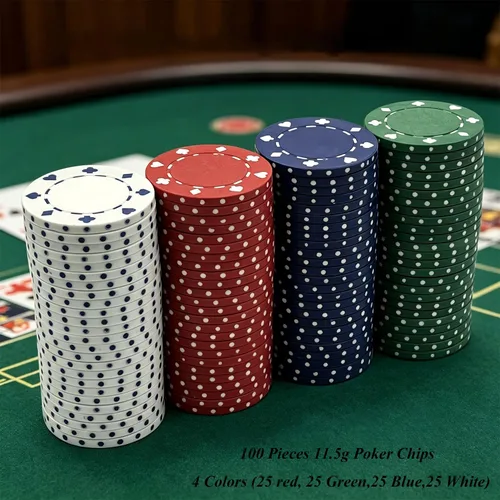 Miniatura 3 de SEETOOOGAMES Fichas de póquer de casino - 100 piezas 0.41 oz Diseño adecuado - 4