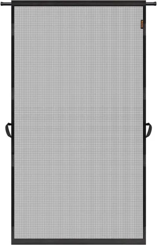 Miniatura 11 de MAGZO - Puerta mosquitera colgante para puertas 24" x 80" (tamaño de cortina 26" x 81"), de fibra de vidrio mejorada con barra de tensión, gancho