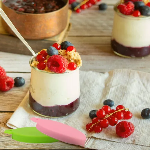 Miniatura 7 de Oui Tapas - Paquete de 8 tapas reutilizables de silicona para frascos de yogur Yoplait