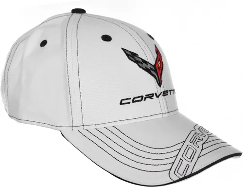 Miniatura 8 de JH DESIGN GROUP Men's Chevy Corvette C8 Logo Cap Adjustable Black Hat