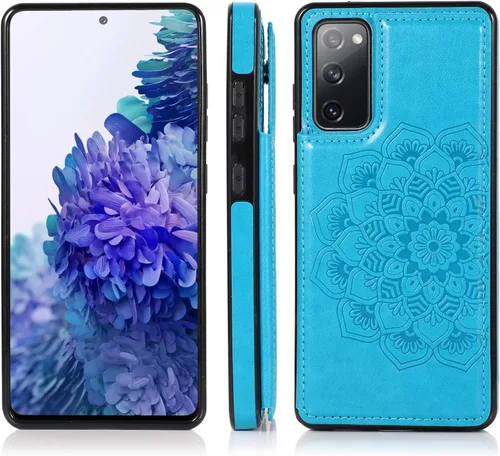 Miniatura 5 de Asuwish Funda compatible con Samsung Galaxy S20 FE y protector de pantalla de vidrio templado, ranura para tarjetero, función atril, cubierta
