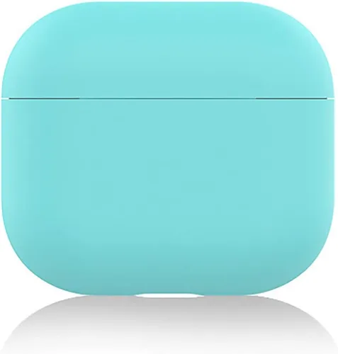 Miniatura 11 de Funda para AirPods 3, funda de piel de silicona, ultrafina de 0.059 in, LED visible (negro)