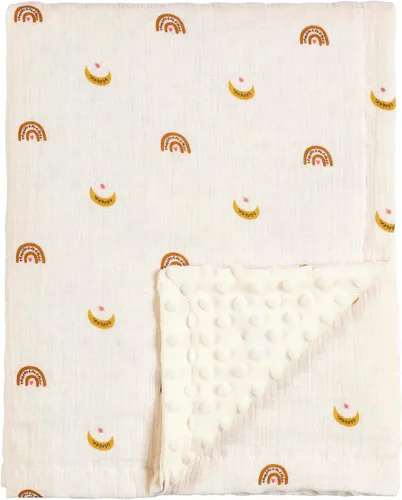 Miniatura 21 de CREVENT Manta de bebé de minky para niñas y niños, manta suave de felpa para recién nacidos - 30 x 40 pulgadas (Animal)