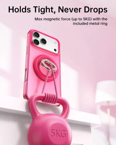 Miniatura 9 de SYNCWIRE Soporte magnético para anillo de teléfono MagSafe, rotación de 360°, agarre magnético de doble cara, soporte de anillo para teléfono