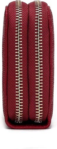 Miniatura 4 de MKF Collection Mia K - Cartera de pulsera para mujer, pequeña cartera de cuero vegano para tarjetas de crédito con cremallera y bolsillo